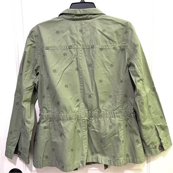 NWOT TALBOTS SAFARI JACKET - EMBROIDERED SAGE - Picture 5 of 8